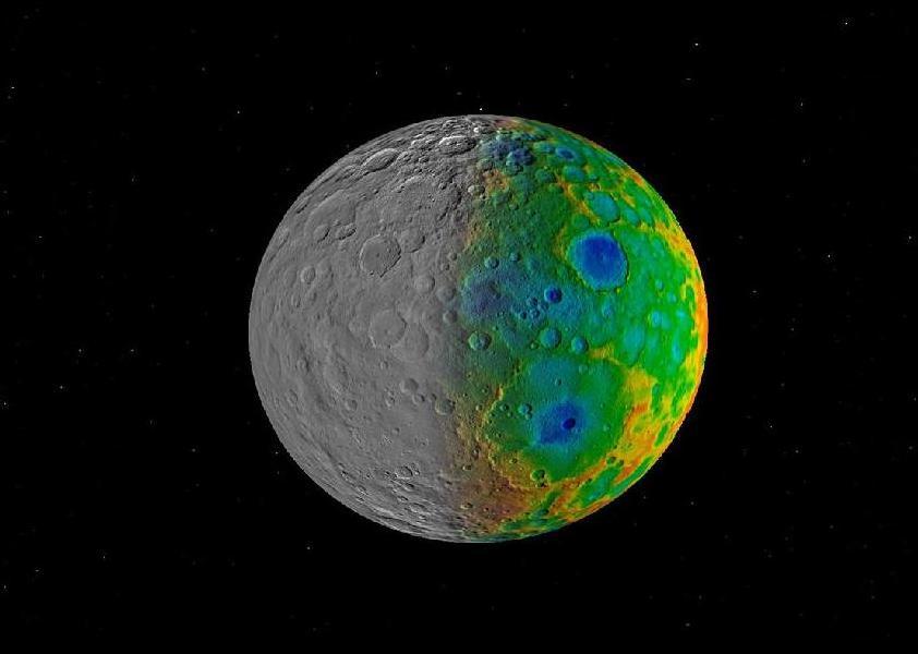 Velike količine leda na planeti Ceres