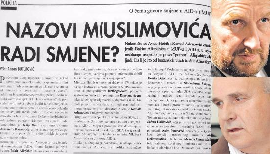 Nazovi M(uslimovića) radi smjene