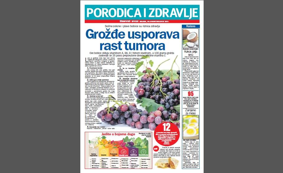 Srijedom u „Dnevnom avazu“ - magazin „Porodica i zdravlje“