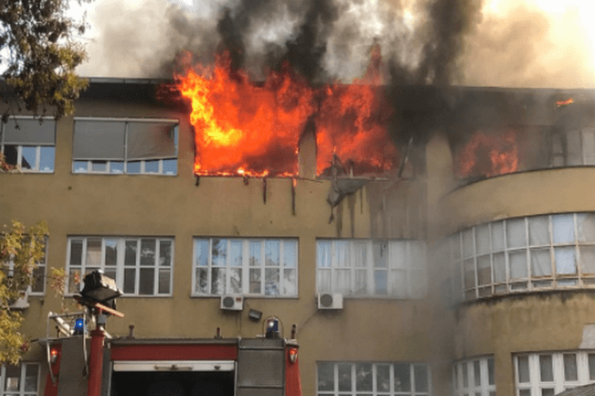 Požar uništio dio zgrade Građevinskog fakulteta