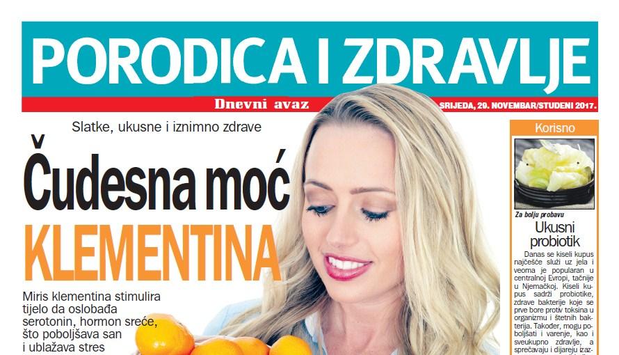 Sutra u prilogu ''Porodica i zdravlje'' čitajte o čudesnoj moći klementina