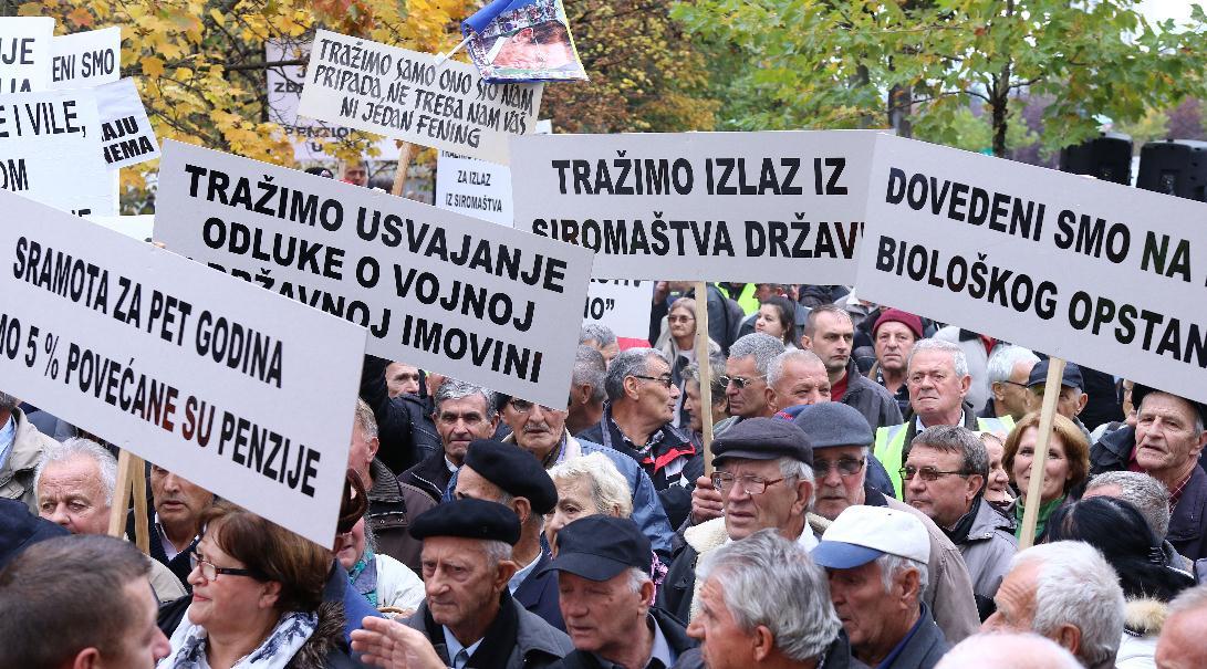 Masovni protesti zbog zakona o PIO: Na proljeće na ulici penzioneri ili radnici