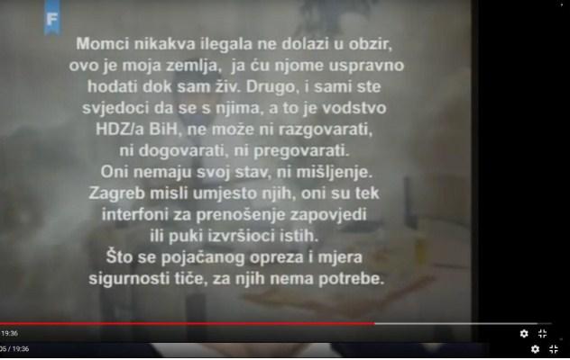 Poruka Blaža Kraljevića: Nikakva ilegala ne dolazi u obzir, ovo je moja zemlja, ja ću njome uspravno hodati dok sam živ... - Avaz