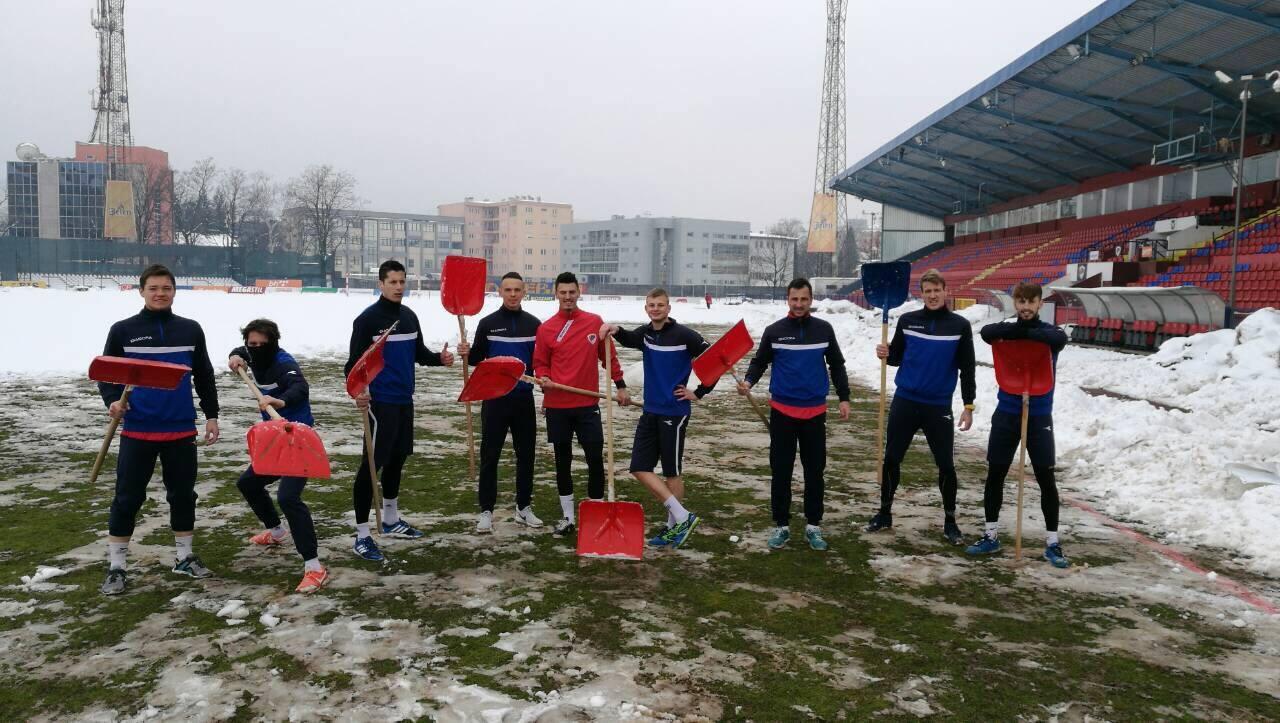 Pogledajte trening igrača Borca s lopatama