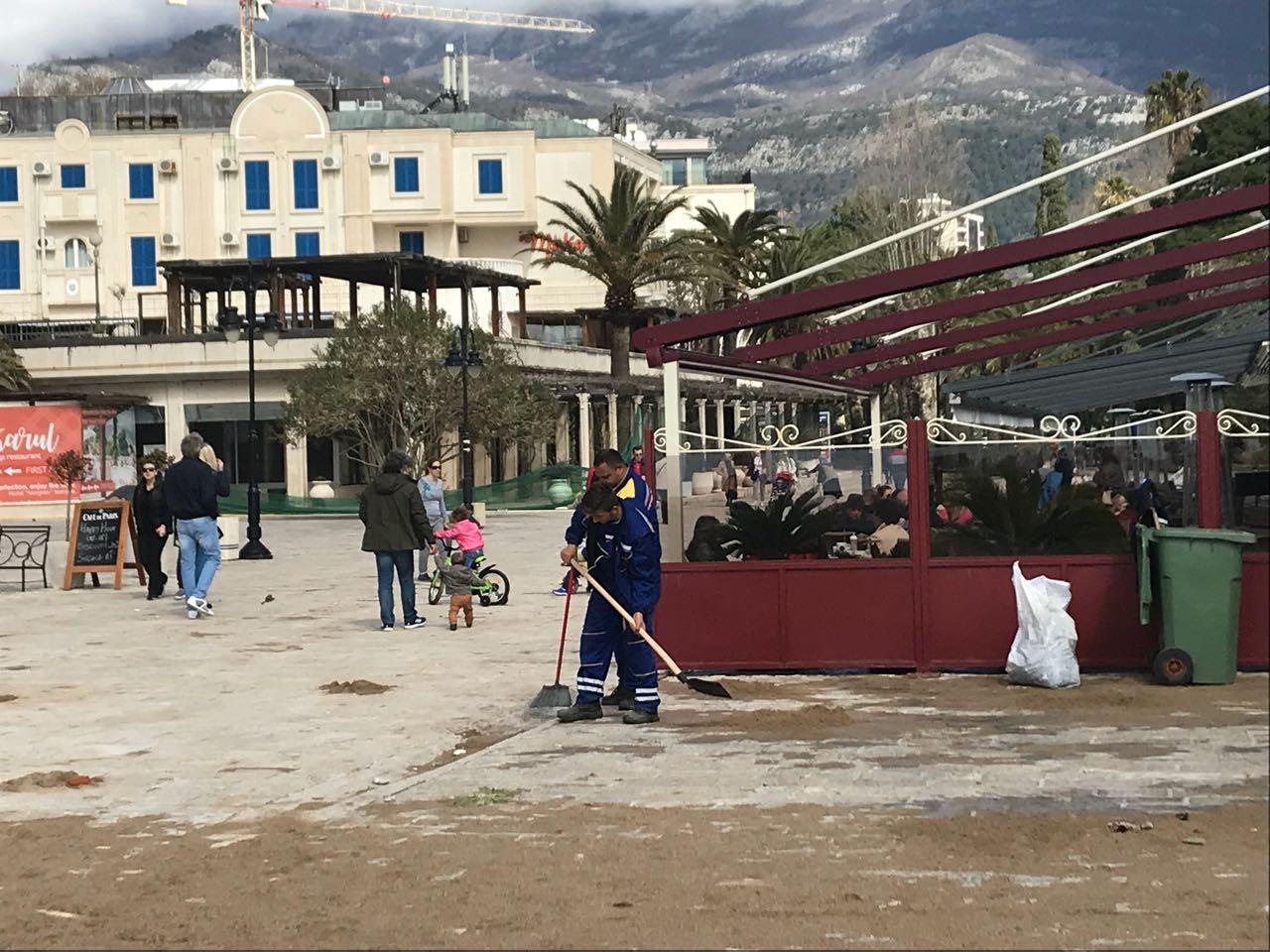 Pogledajte kako izgleda Budva nakon jakog plimnog vala