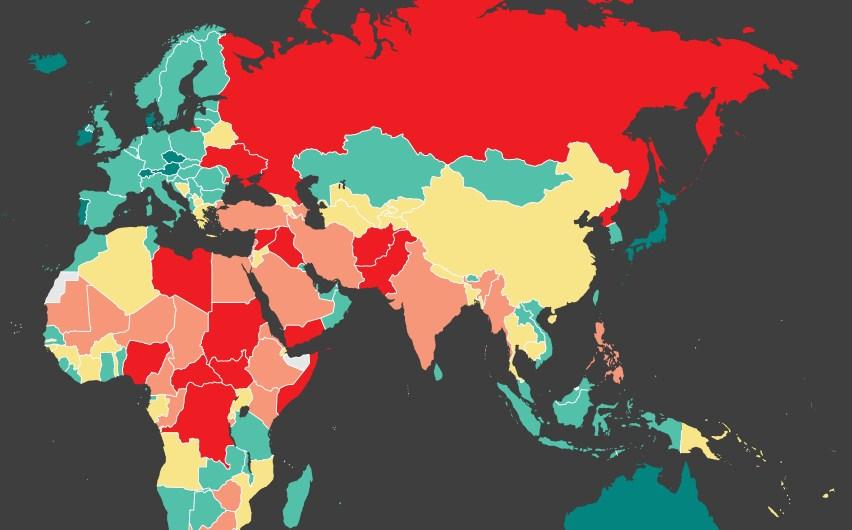 Objavljen Globalni indeks mira: BiH nazadovala za pet mjesta, Turska među kritičnim državama