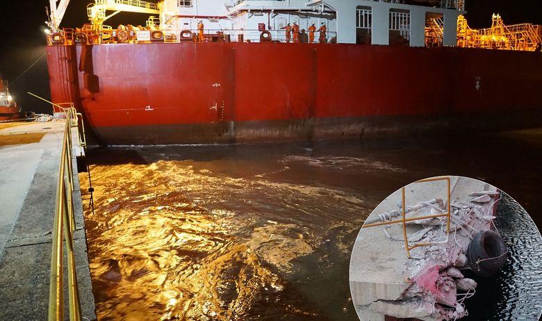 U luci Ploče tanker udario u pristanište, šteta milionska