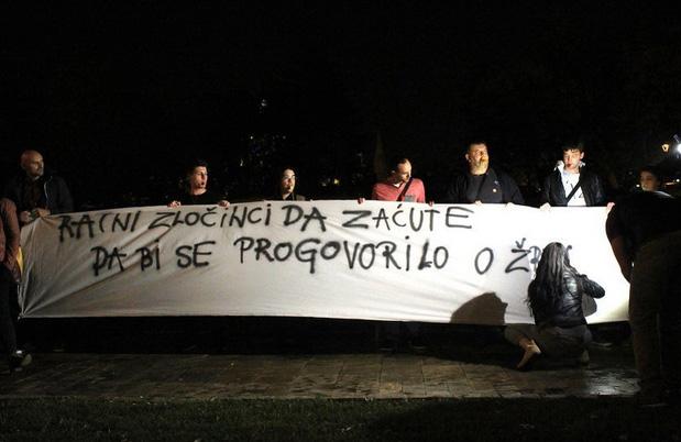 U Beogradu održani protesti protiv podrške države Srbije ratnim zločincima