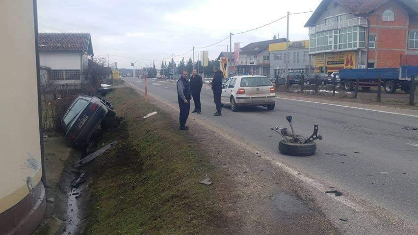 Sudar na putu Derventa - Prnjavor: Jedna osoba povrijeđena, druga uhapšena zbog alkohola