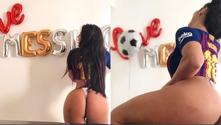 Pogledajte vruću Miss BumBum i čestitku koju je uputila Mesiju