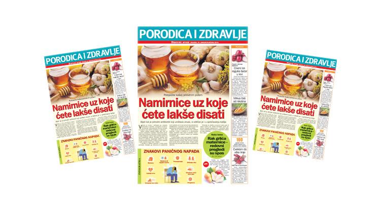 Srijedom u "Dnevnom avazu" magazin "Porodica i zdravlje": Namirnice uz koje ćete lakše disati