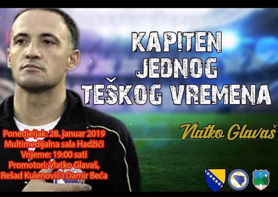 Danas u Hadžićima promocija knjige "Kapiten jednog teškog vremena" Vlatka Glavaša