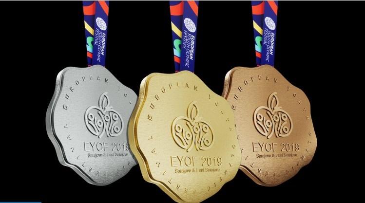 Medalje na EYOF-u predstavljaju stiliziranu grudvu snijega