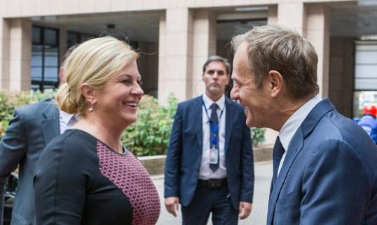 Kolinda Grabar - Kitarović i Donald Tusk - Avaz