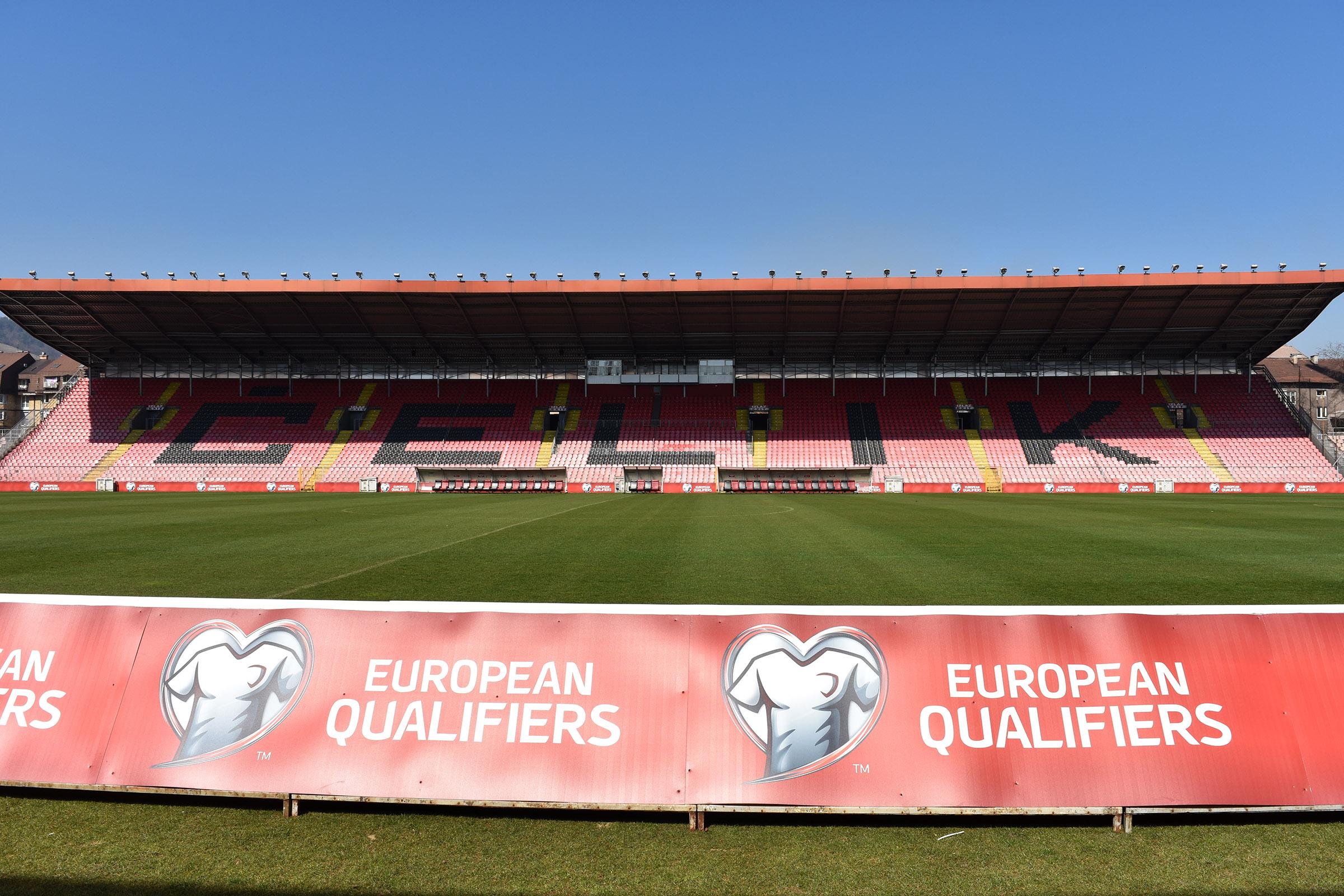 Stadion Bilino polje pred utakmicu BiH - Grčka koja se igra 26. marta - Avaz