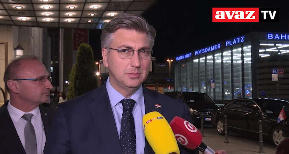 Plenković: Nije napravljen korak koji bi vodio ka priznanju nezavisnosti Kosova