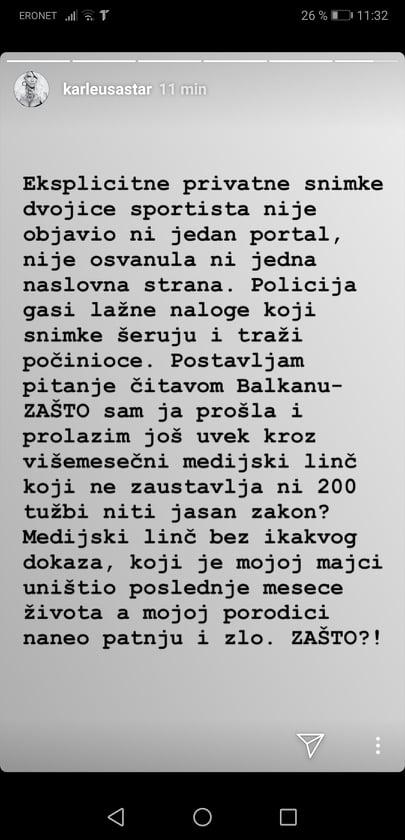 Jelena Karleuša objavila Instastory - Avaz