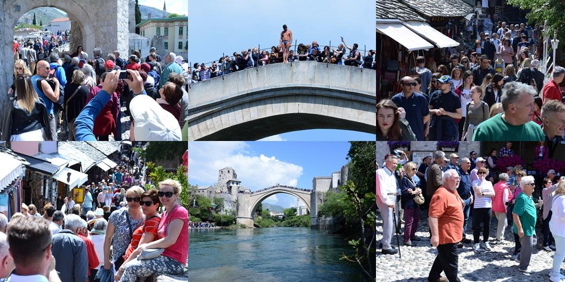 Turisti okupirali Mostar: Pogledajte šta je zabilježio naš fotoreporter u suncem okupanom gradu na Neretvi