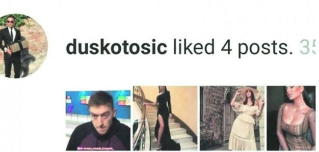 Duško Tošić na Instagramu lajkao fotografije Katarine Grujić - Avaz