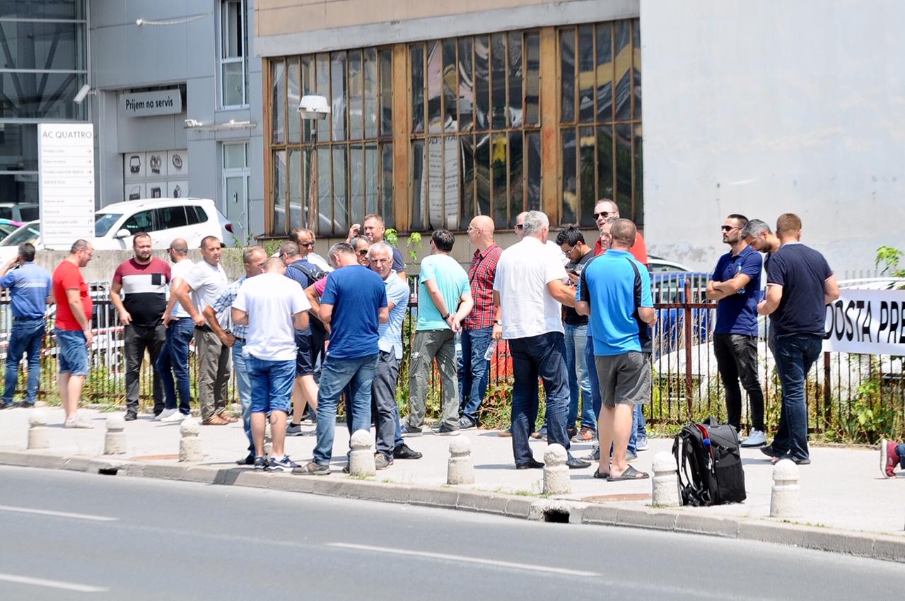 Radnici Aluminija ispred Vlade FBiH - Avaz