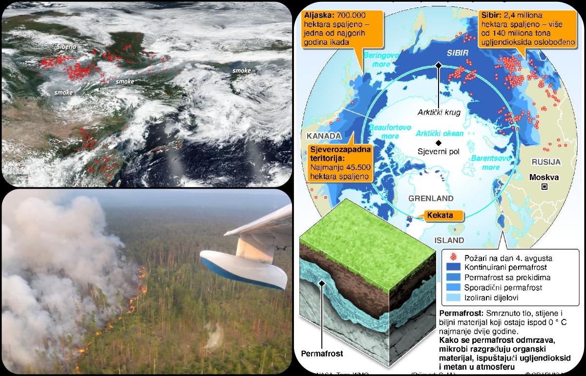 Ledeni Sibir planuo kao šibica, požar se vidi iz svemira
