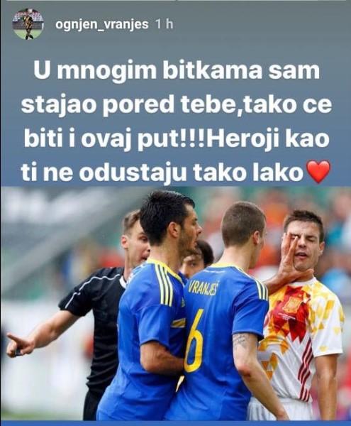 Status Vranješa na Instagramu - Avaz