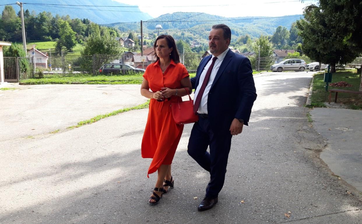 Predsjednica UO Janja Milinković u obilasku Zavoda sa direktorom Salićem - Avaz