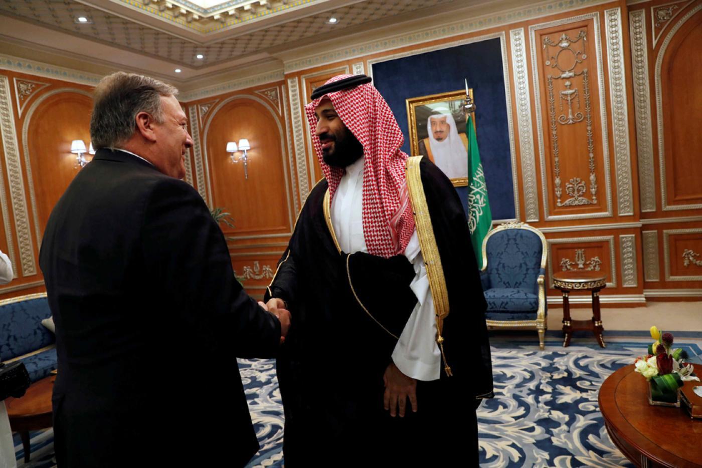 Pompeo i Salman na jednom od ranijih sastanaka - Avaz