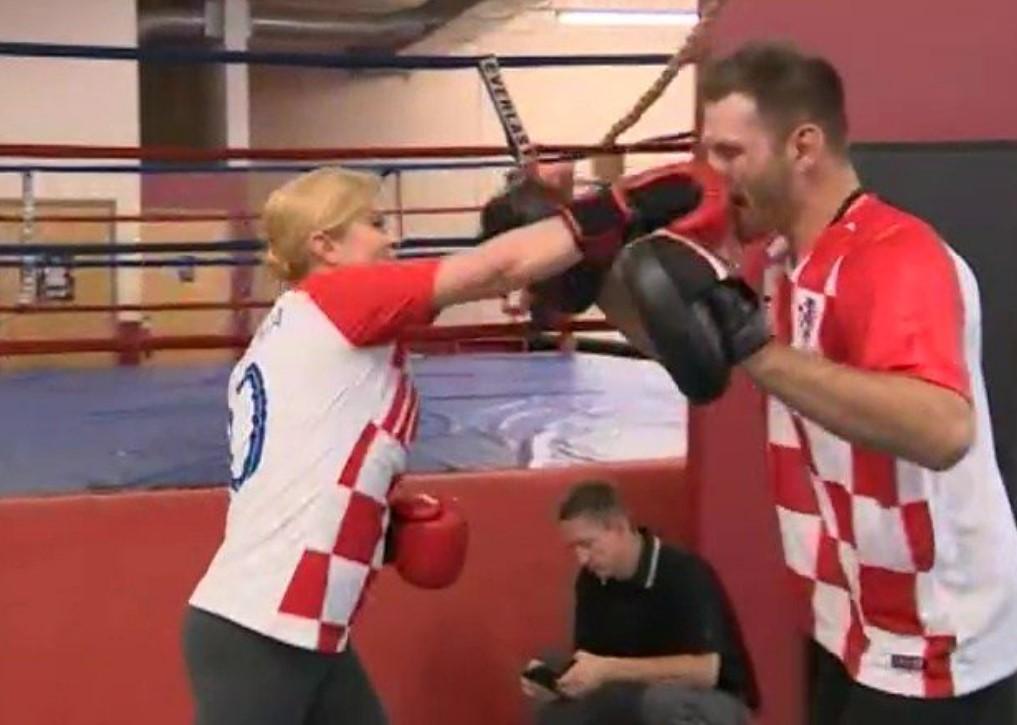 Kolinda u sparingu sa Miočićem - Avaz