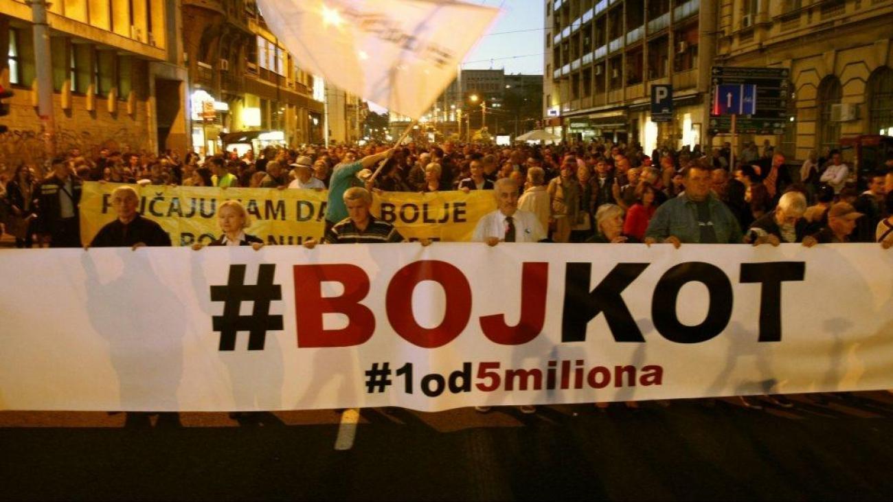 Održan protest "1 od 5 miliona": Berlinski zid nije srušen, već je premješten ovdje