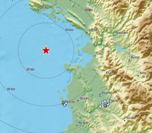 Tlo se ne smiruje : Albaniju noćas pogodila dva potresa, podrhtavanje se osjetilo u Crnoj Gori