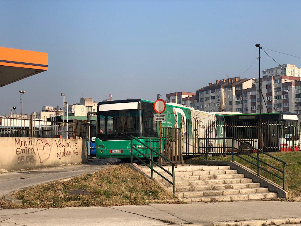 Blokada Autobuske stanice u Zenici - Avaz