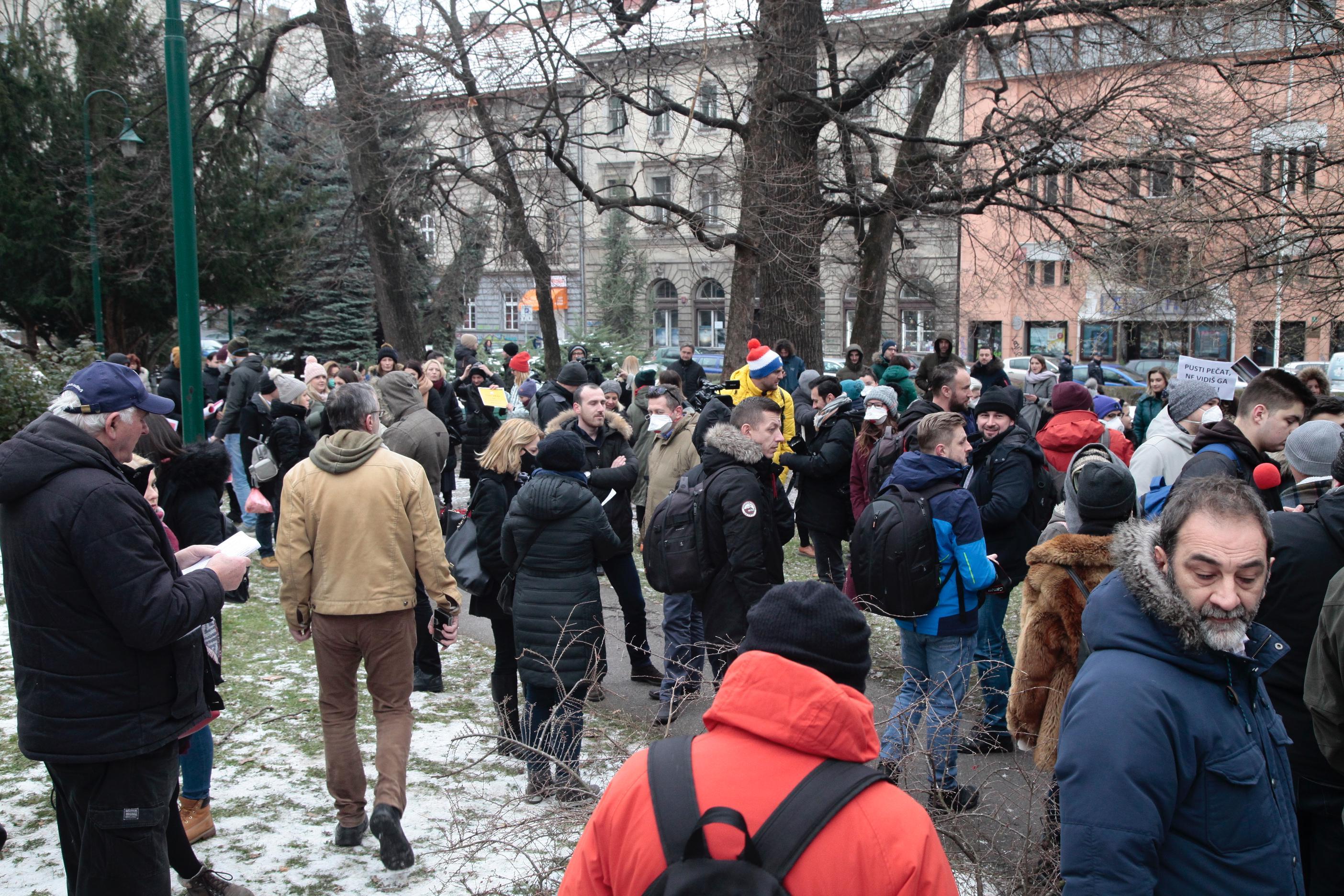 S današnjih protesta - Avaz