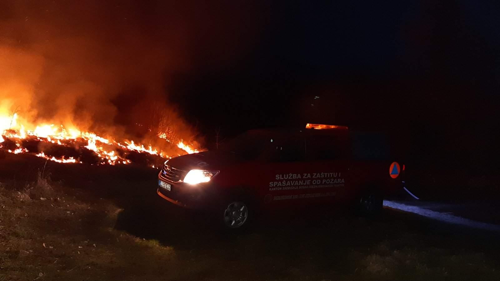 Veliki požar na planini Rudine: Izgorjelo sedam hektara šume