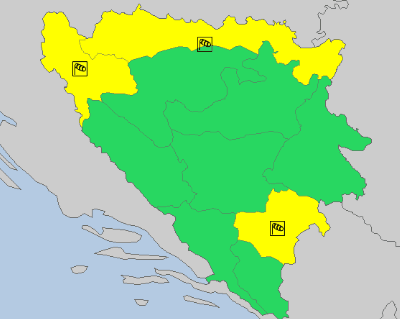 Na snazi žuti meteoalarm - Avaz