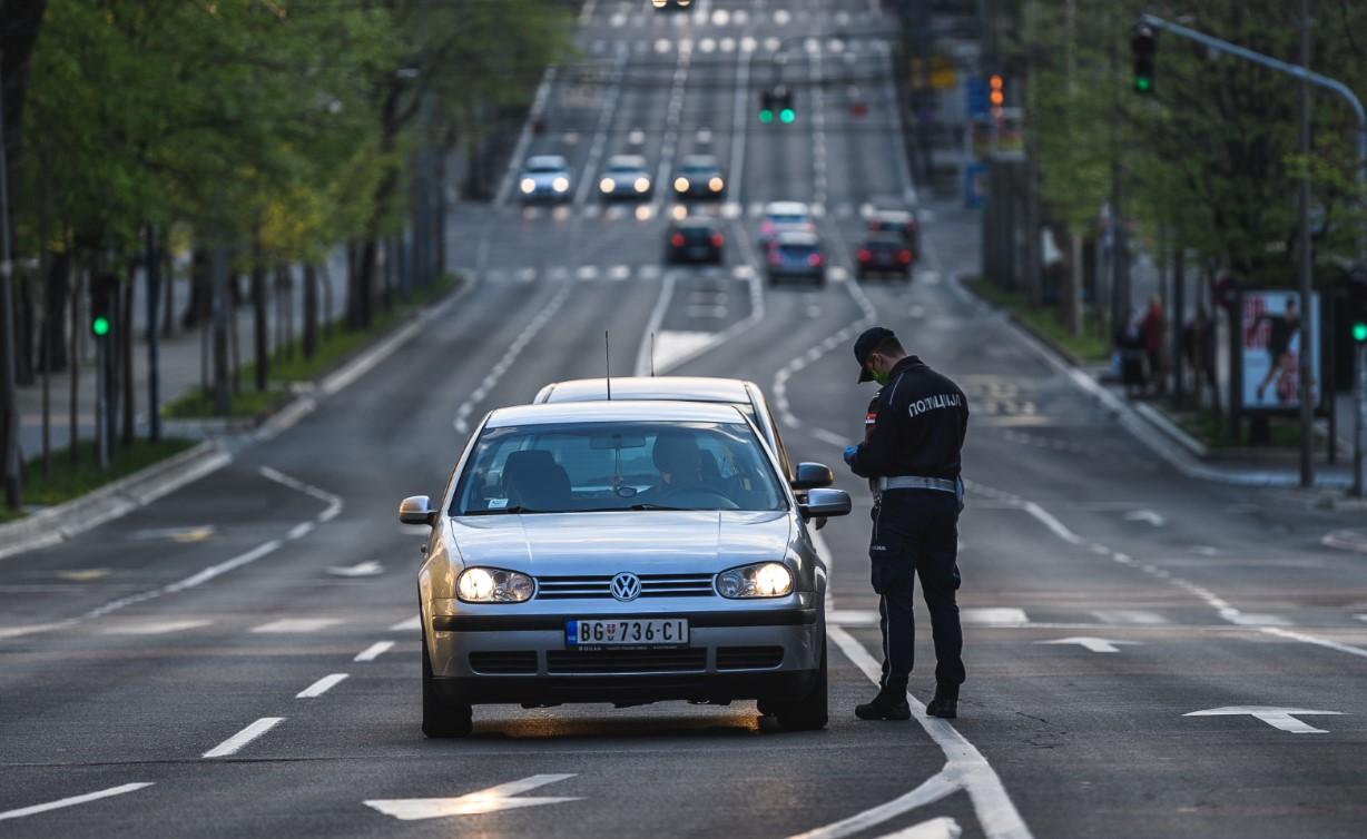 Policijska kontrola na ulicama glavnog grada Srbije  Beograda - Avaz