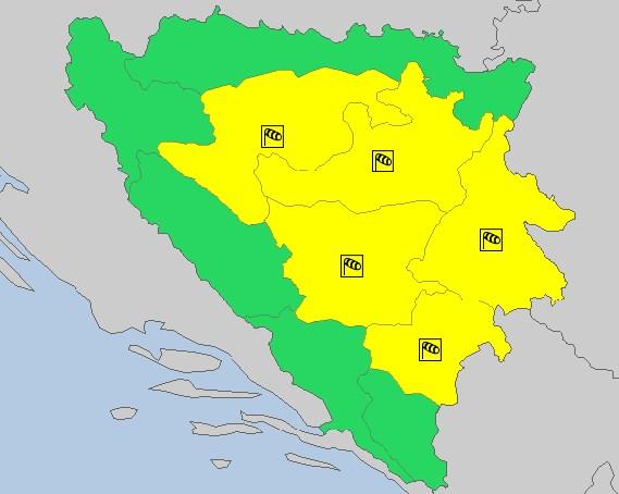 Aktiviran žuti meteoalarm - Avaz