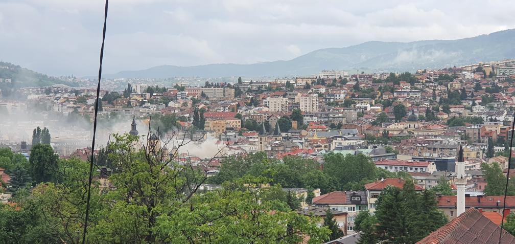 Požar u centru Sarajeva - Avaz