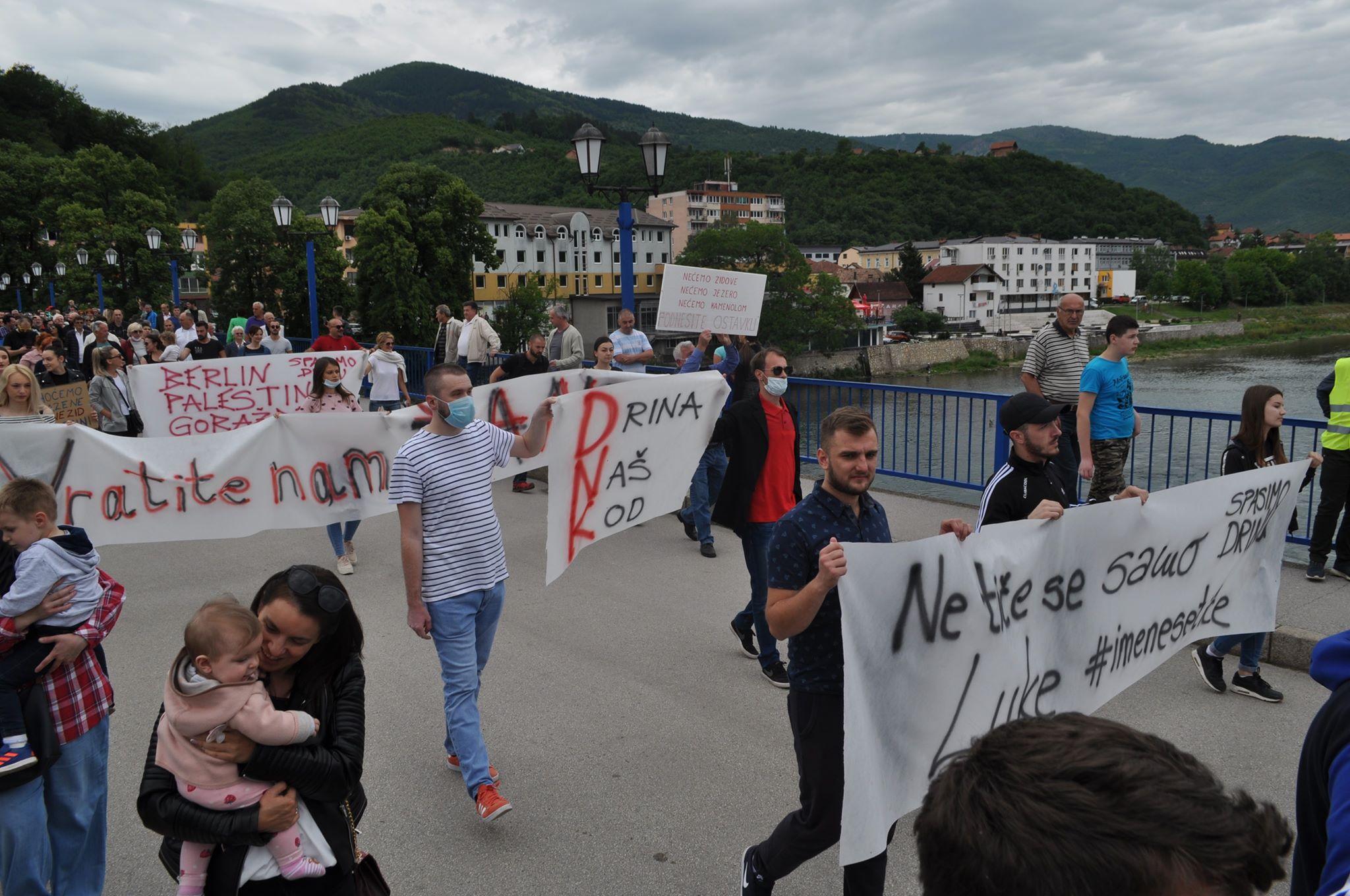 S današnjeg mirnog okupljanja građana Goražda - Avaz