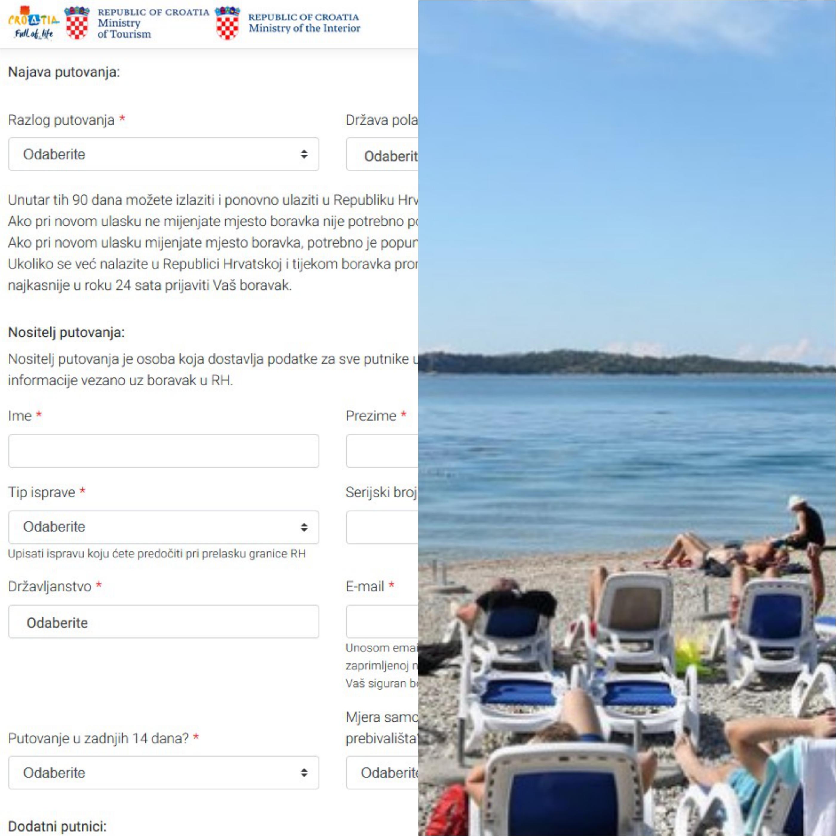 Obrazac se može popuniti na entercroatia.mup.hr - Avaz