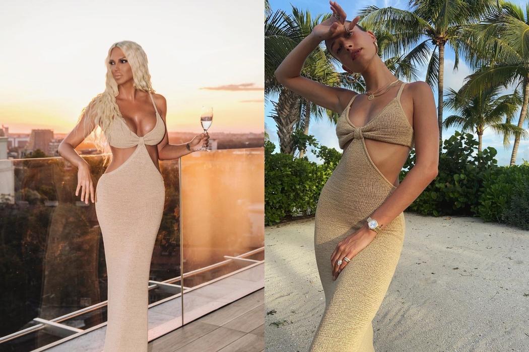 Jelena Karleuša ili Hailey Bieber: Kojoj dami bolje stoji isti model haljine?