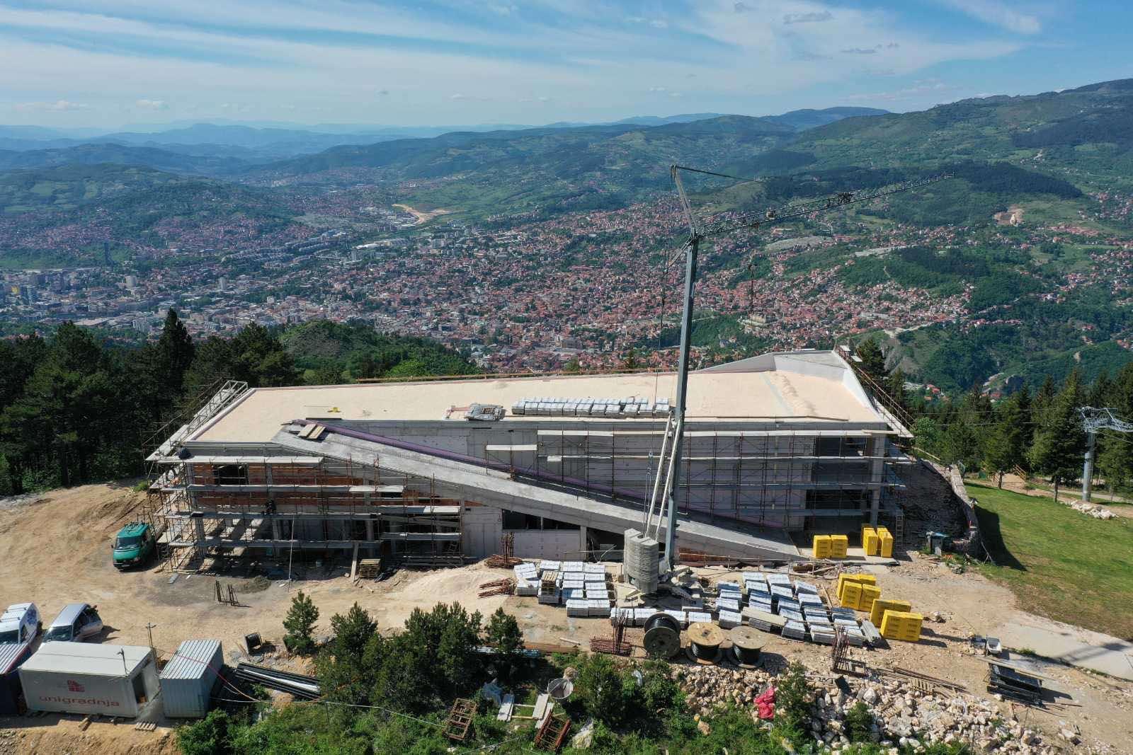 Spektakularni snimci s olimpijskog Trebevića: Izgradnja Vidikovca pri samom kraju