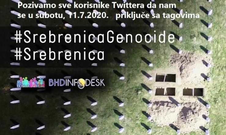 Više od 100 miliona ljudi na Twitteru obilježilo godišnjicu genocida u Srebrenici