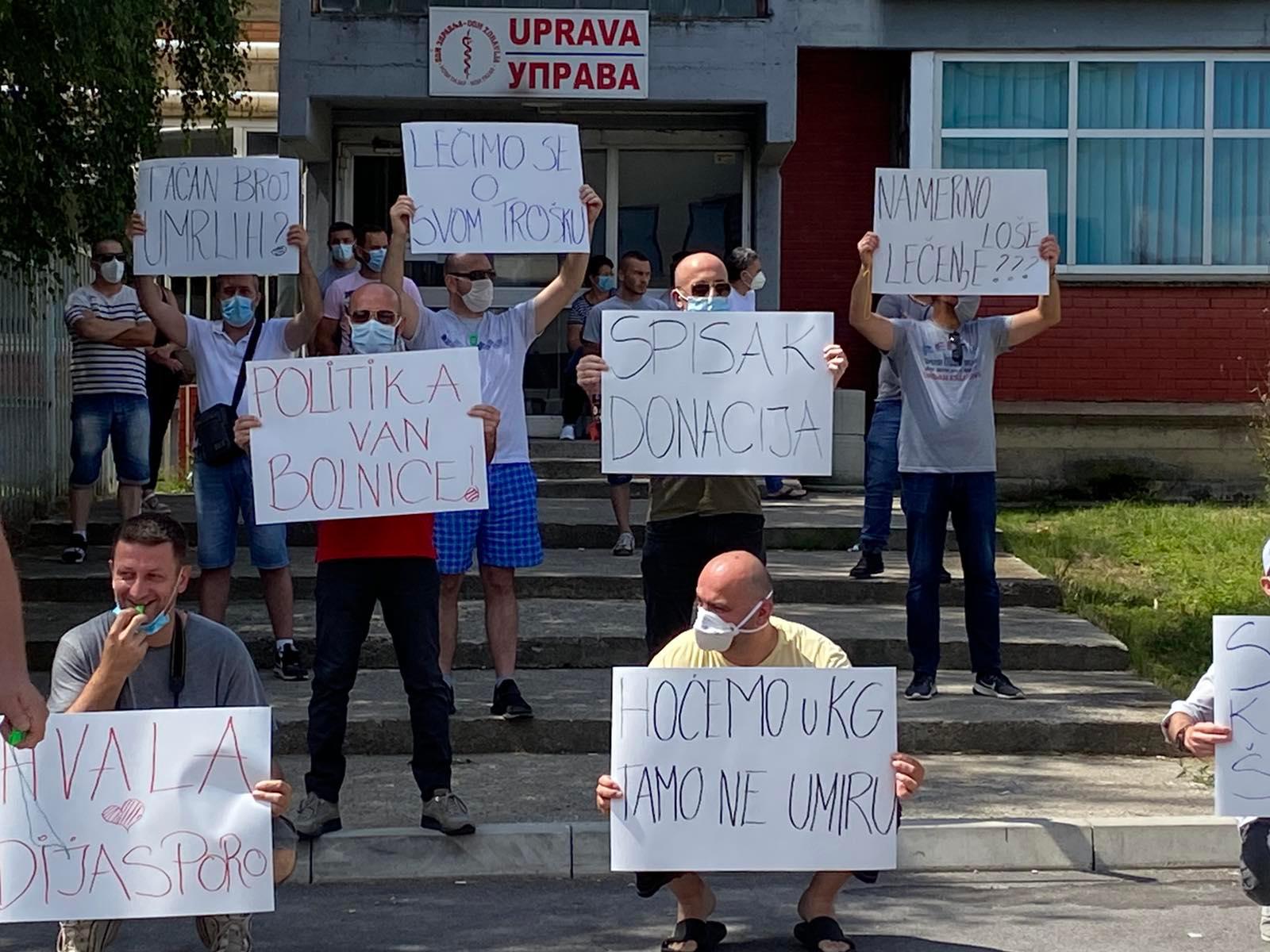 Protest u Novom Pazaru zbog stanja u bolnici i skrivanja podataka o broju umrlih