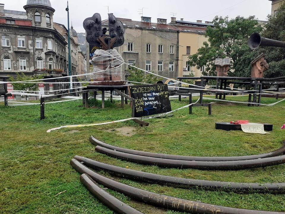 Autor skulpture "Zvjezdani put": Iznenađen sam, nudim besplatnu pomoć za obnovu