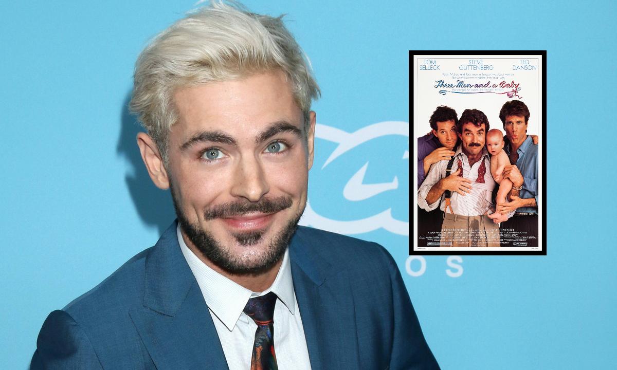 Zek Efron će glumiti u rimejku hit komedije Tri muškarca i beba