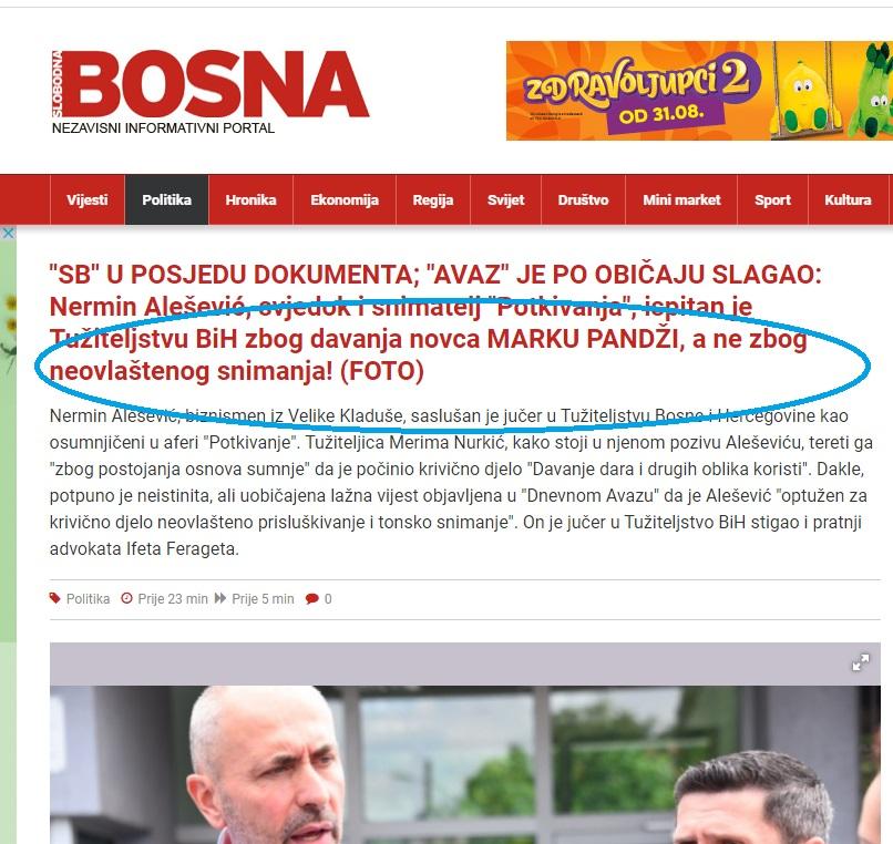 Šta se dešava u portalu SB: Objavili lažnu vijest i faksimil kojim sami sebe demantiraju!?