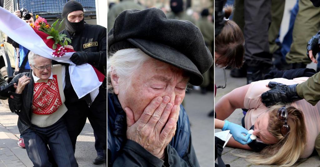 Pogledajte potresne prizore iz centra Minska, žene plaču, policija mlati!