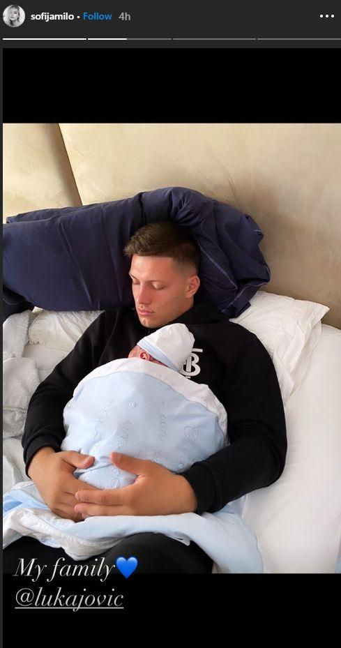 Luka Jović sa sinom - Avaz