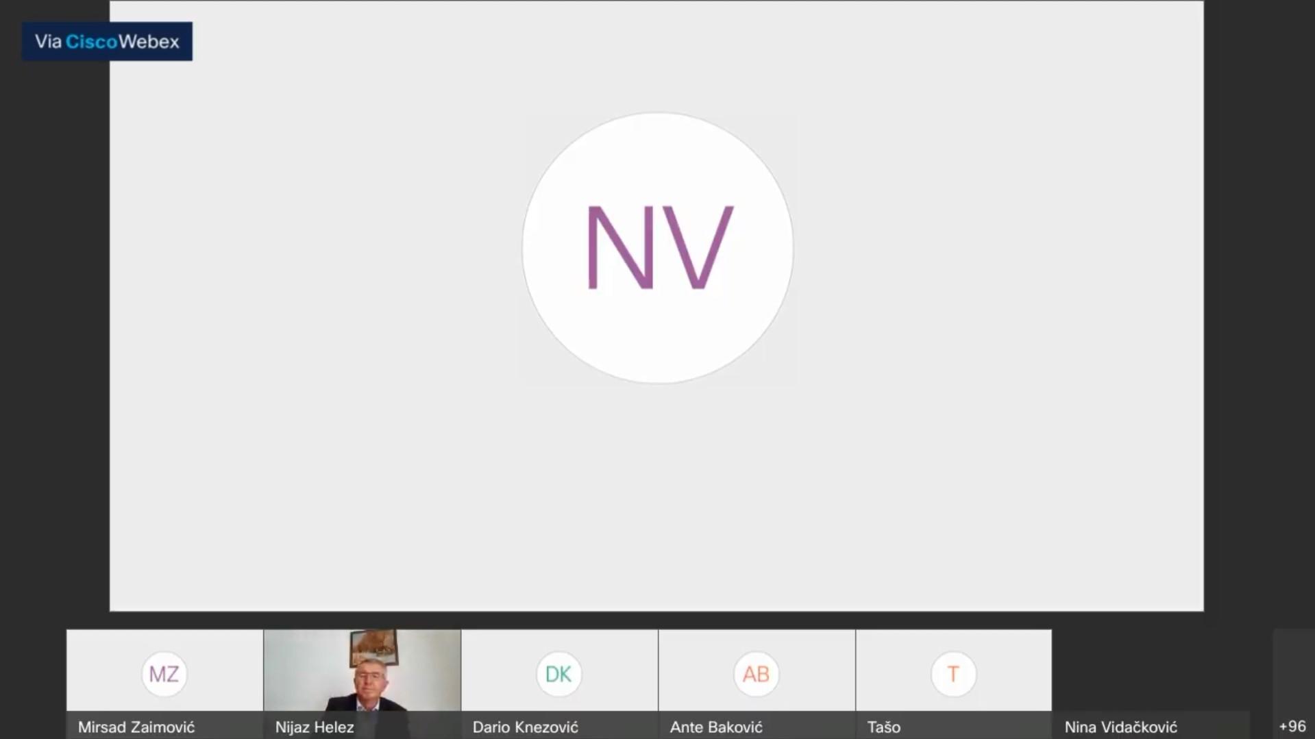 Sjednica se održava putem online platforme "Cisco Webex" - Avaz